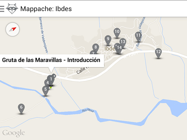 Mapa ruta Mappache Ibdes